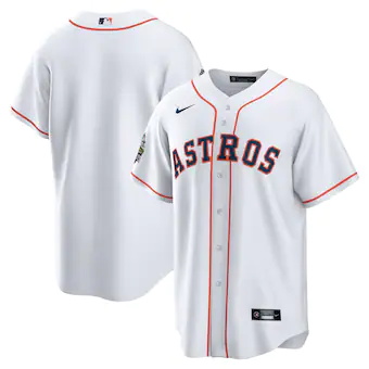 mens nike white houston astros 2022 world series home repli